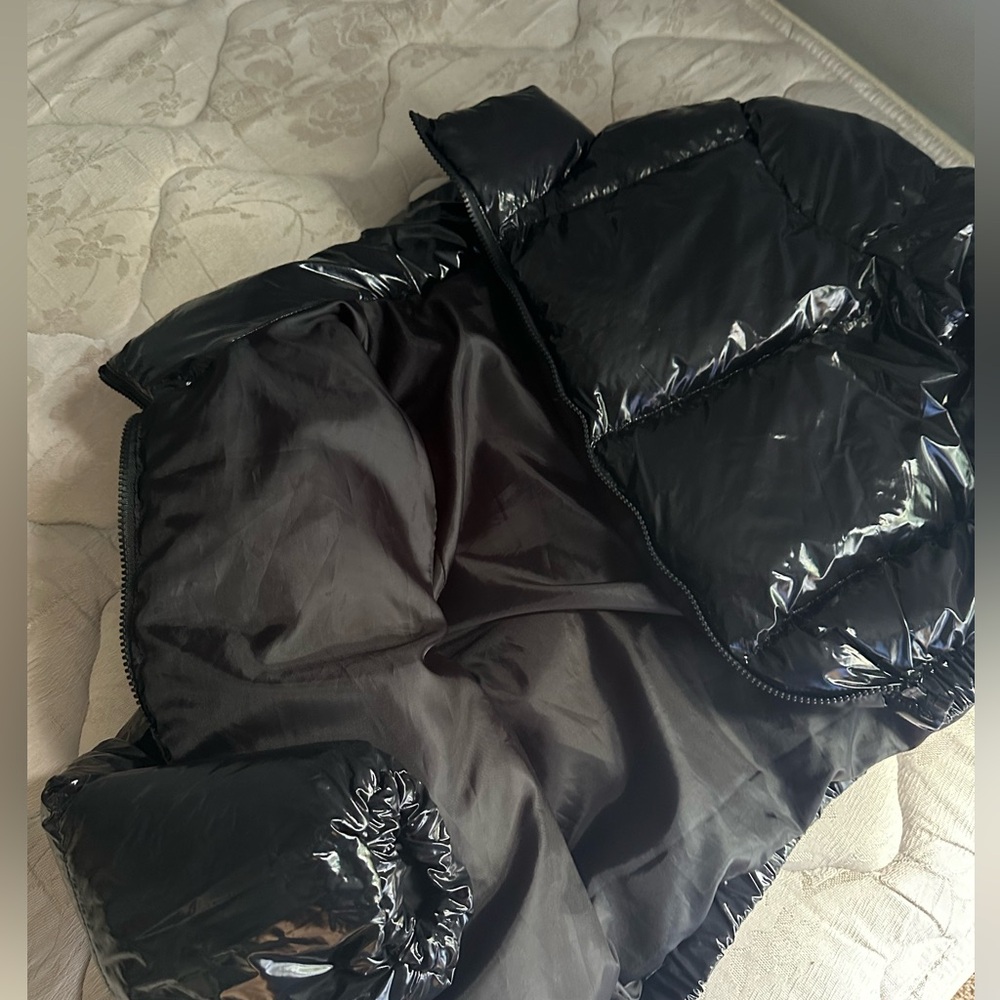 Black puffer jacket
